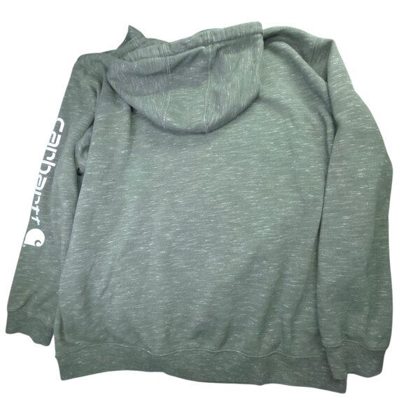 Carhartt Hoodie Sweatshirt Mens 4XL Tall Green Loose Fit Graphic Logo Midweight - Picture 4 of 8